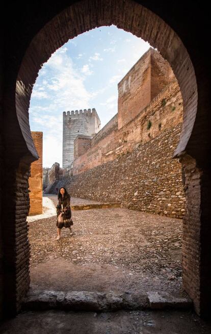 Door of the Alhambra that watchmen used to make their rounds.