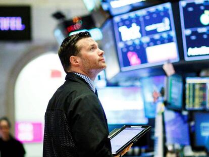 Operador en la Bolsa de Nueva York