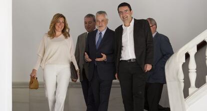 Susana D&iacute;az, Gri&ntilde;&aacute;n y Mario Jim&eacute;nez.