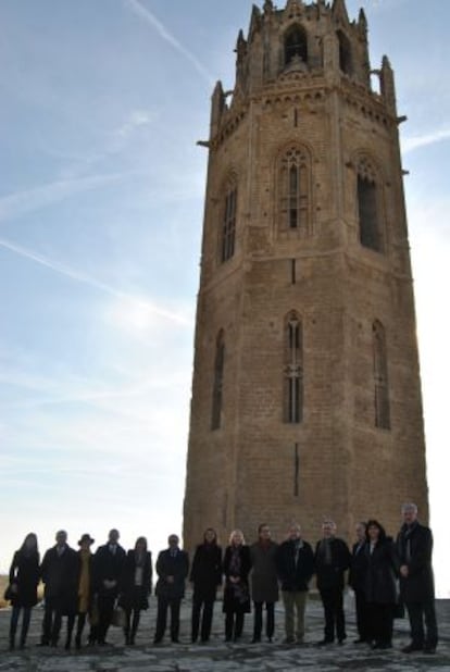 Inauguración de la restauración del campanario de la Seu Vella de Lleida.