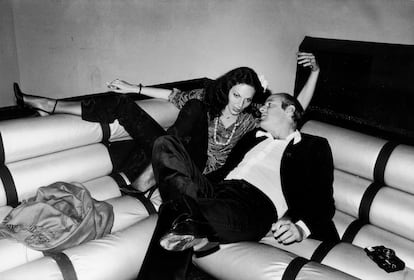Diane Von Fürstenberg y Barry Diller en Studio 54 en 1978.