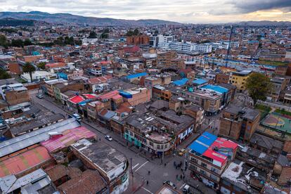 Vista aérea del barrio San Bernardo.