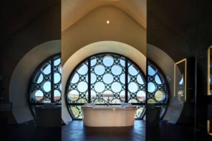 Una de las habitaciones del hotel de Mastinell.