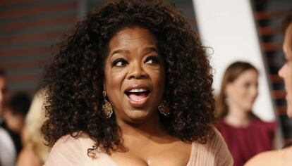 Oprah Winfrey en la fiesta 'Vanity Fair' de los Oscar 2015.