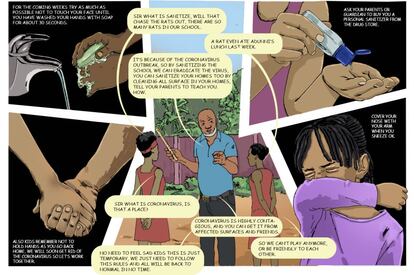 Cómic de Guereza Anime en Nigeria para sensibilizar en la lucha contra el coronavirus