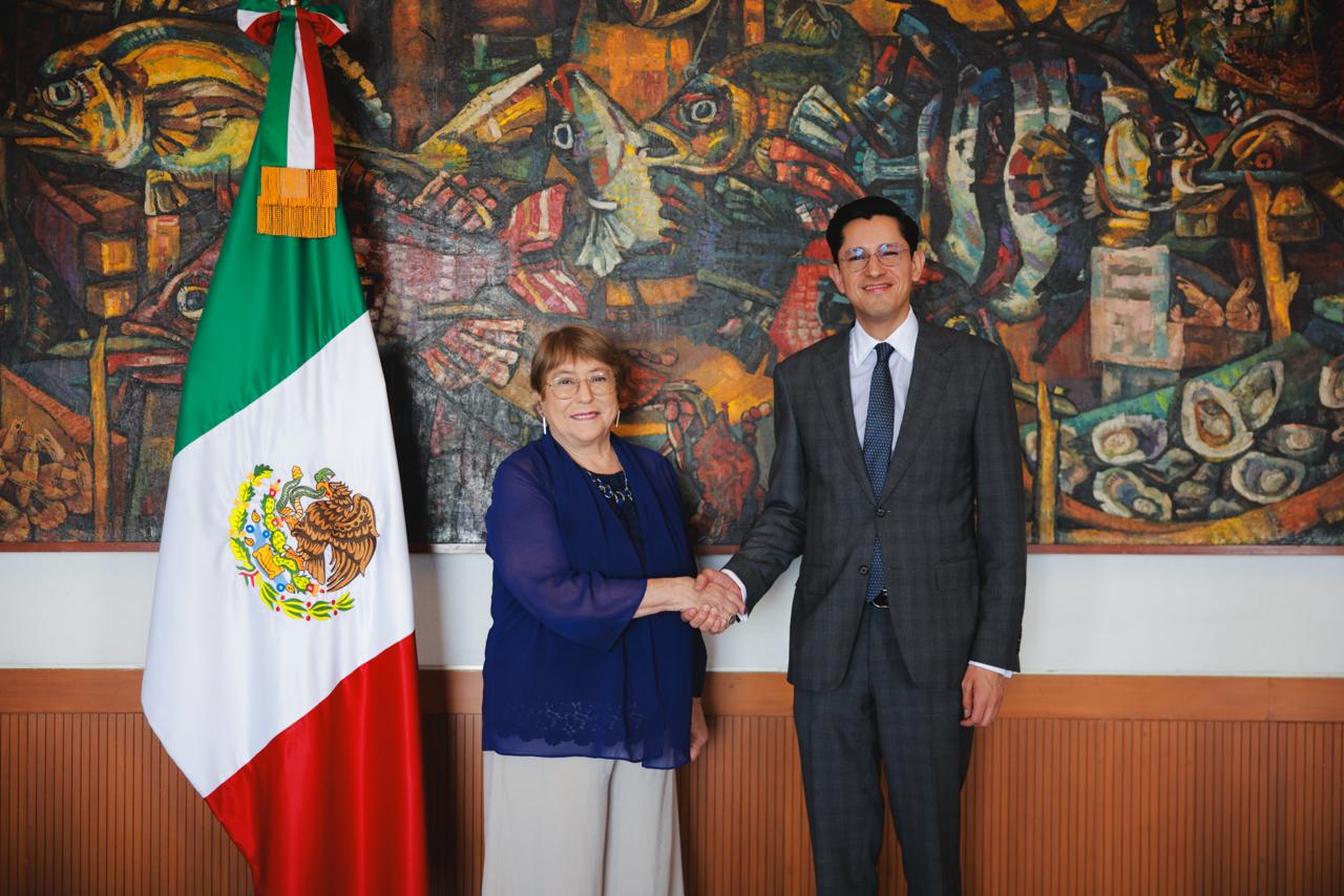 Sheinbaum se reúne con Michelle Bachelet en respaldo a su candidatura para liderar la ONU