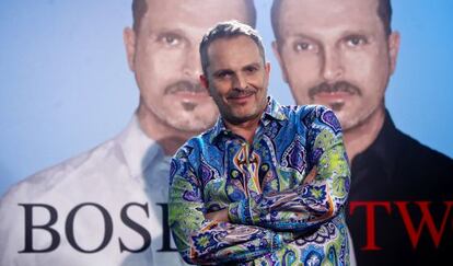 El cantante Miguel Bosé ayer en Madrid.