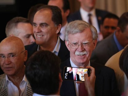 John Bolton, el asesor de Seguridad Nacional del presidente de EE UU, Donald Trump, el pasado 17 de abril en Coral Gables, Florida. 