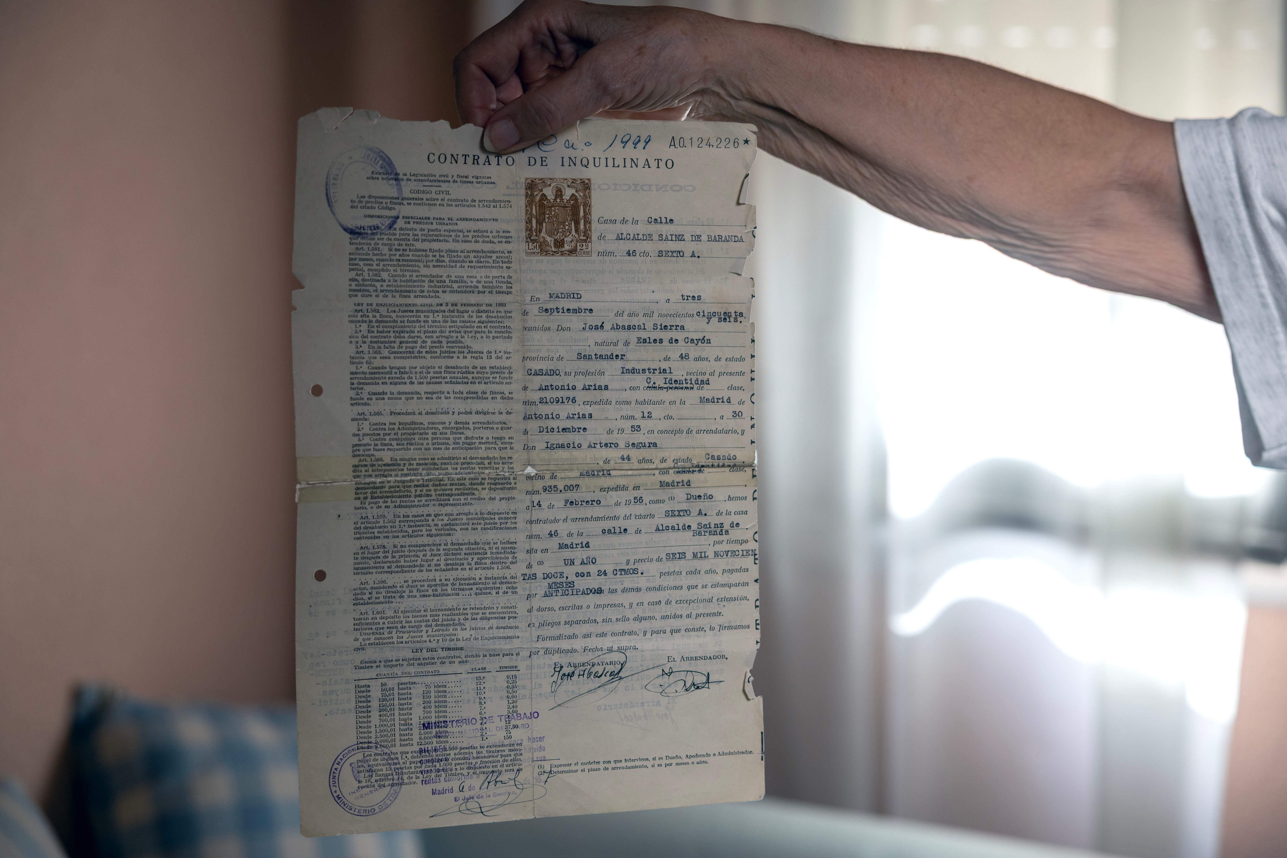 El contrato de renta antigua de Maricarmen. 