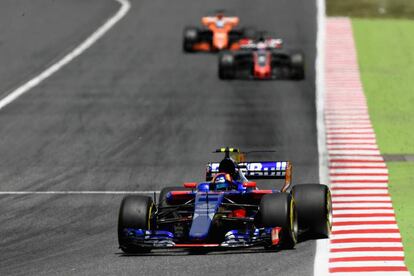 Carlos Sainz, durante la carrera.