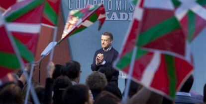El presidente del PNV, y candidato a lehendakari, Iñigo Urkullu.
