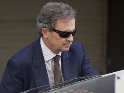 Jordi Pujol Ferrusola tras declarar ante el juez Pablo Ruz.