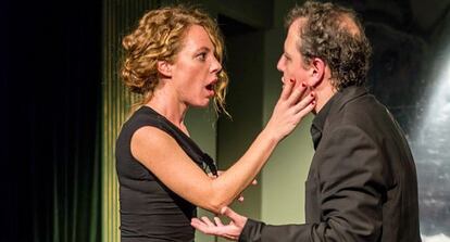Silvia Marty y Oscar de la Fuente en 'El Feo'.