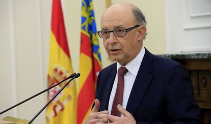 El ministro de Hacienda y Administraciones P&uacute;blicas en funciones, Crist&oacute;bal Montoro.