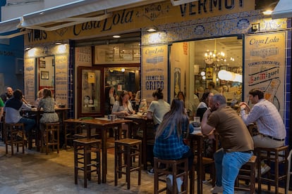 Una de las terrazas en el centro histórico de la ciudad andaluza.