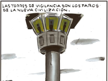 El Roto: faros de vigilancia