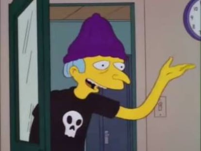 El 'meme' del Señor Burns disfrazado de Jimbo.