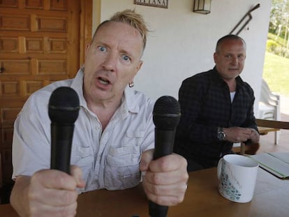 El ex cantante de los Sex Pistols, John Lydon en San Sebastián