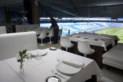 Comedor del Real Café Bernabéu.