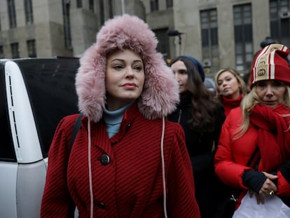 La actriz y activista Rose McGowan.