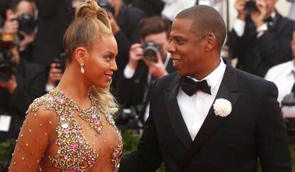 Beyoncé y Jay-Z, durante la gala Met, en 2015. 