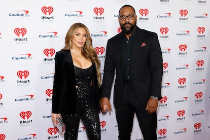 Larsa Pippen y Marcus Jordan, en la fiesta de una estación de radio en Inglewood, California, el 1 de diciembre de 2023. 