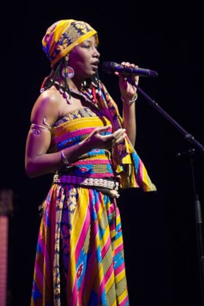 Fatoumata Diawara, en Barcelona, el 8 de noviembre.