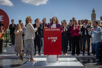  María Jesús Montero, durante su intervención este miércoles en Sevilla.