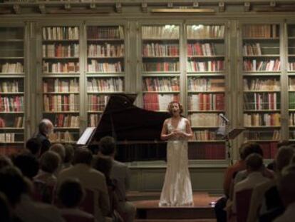 Biblioteca donde se desarrollar&aacute;n los conciertos de &#039;&Aacute;ngeles, homenaje a Rainer Maria Rilke&#039;. En la imagen, un concierto del a&ntilde;o pasado.