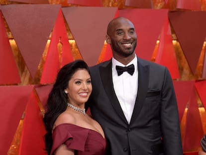 Vanessa y Kobe Bryant, a su llegada a los premios Oscar celebrados en Los Ángeles (California) en 2018.