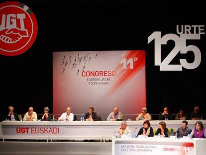 Vista general de la primera jornada del XI Congreso de UGT Euskadi.