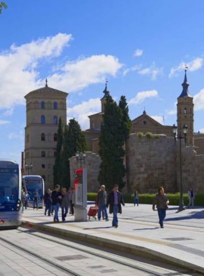 Imagen de la calle César Augusto de Zaragoza.