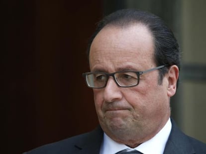 François Hollande, en el Elíseo.