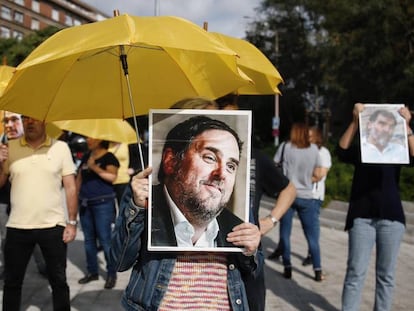 Protestas en la calle tras conocerse la sentencia del Supremo.