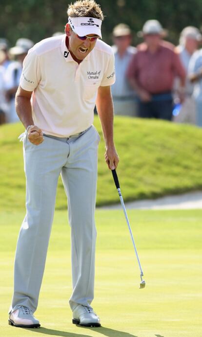 Poulter celebra el triunfo