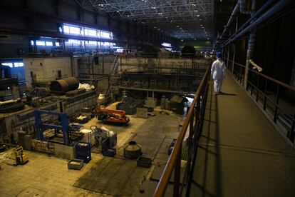 Vista del desmantelamiento y descontaminación de la central nuclear de Ignalina, en Lituania.