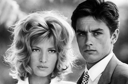 Monica Vitti y Alain Delon en 'El eclipse' (1962)