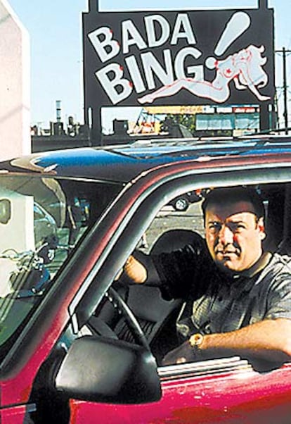El actor James Gandolfini, en un fotograma de la serie <i>Los Soprano.</i>
