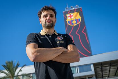 El jugador del Barça de baloncesto Raul Neto en la Ciutat Esportiva Joan Gamper