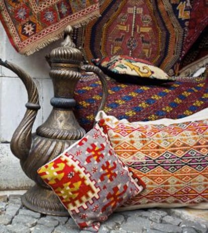 Un tienda en el Gran Bazar de Estambul.