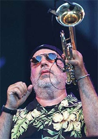 Randy Brecker, durante el último concierto del festival.