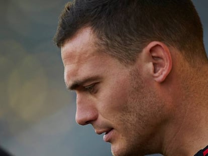 Vermaelen, en un entrenamiento de hace dos semanas.