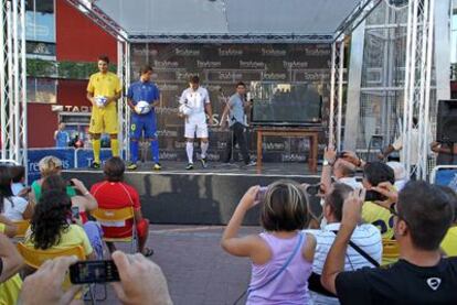 Presentación de la campaña del Alcorcón para captar socios de cara a su primera temporada en Segunda.