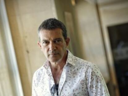 “You have no idea what it cost us to keep the film going.” Antonio Banderas pictured in the EL PAÍS offices last week.
