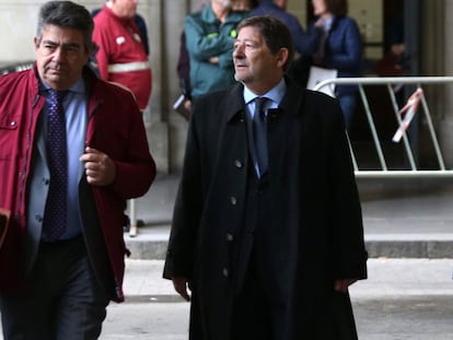 Francisco Javier Guerrero, a su llegada a la Audiencia de Sevilla en una imagen de noviembre de 2019.