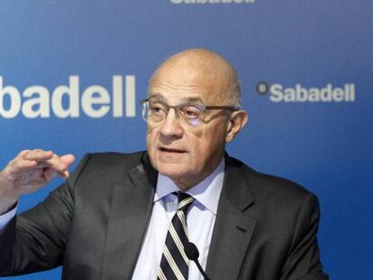 El presidente del Banco Sabadell, Josep Oliu.