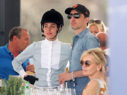 Carlota Casiraghi con Gad Elmaleh en Saint-Tropez.