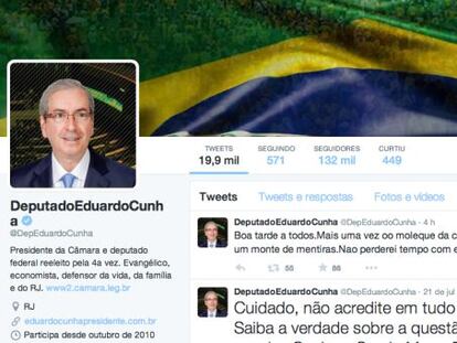 Reprodução do Twitter @DepEduardoCunha.