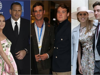 Jennifer Lopez, Alex Rodriguez, José Bono Rodríguez, Aitor Gómez, Beatriz de York y Edoardo Mapelli.