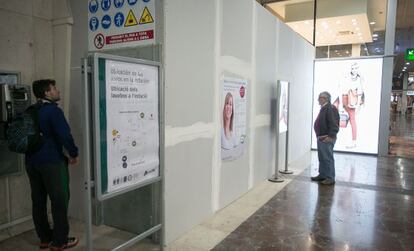 Lavabos públicos en la Estación de Sants.